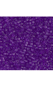 Miyuki Delica Perlen 11/0 - Transparent violet dyed DB-1315